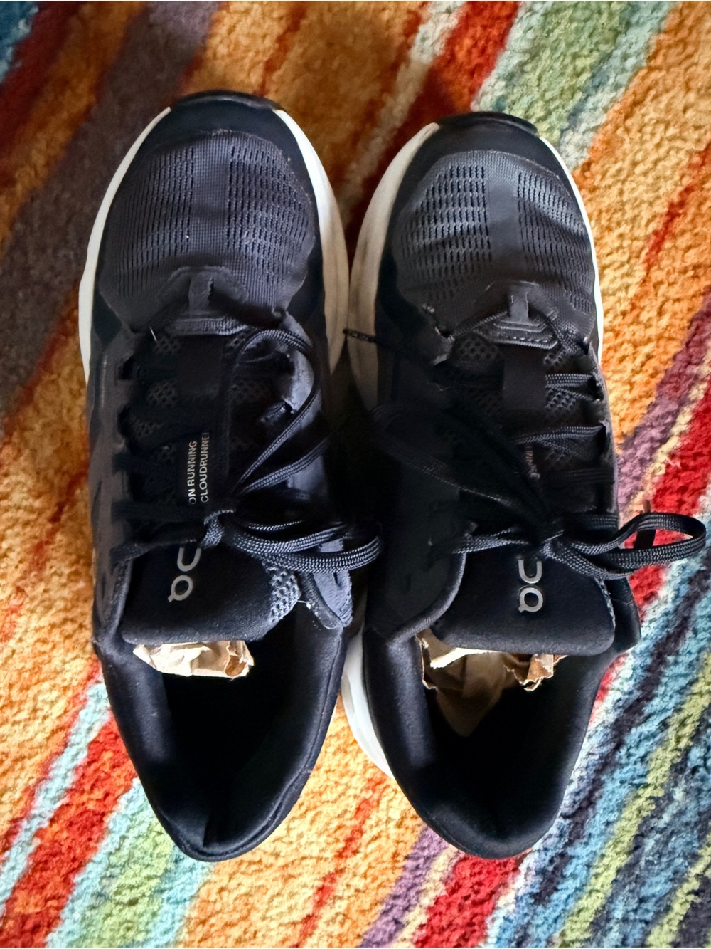 On Running Womens Black and White Cloudtec 8.5 - Picture 4 of 8